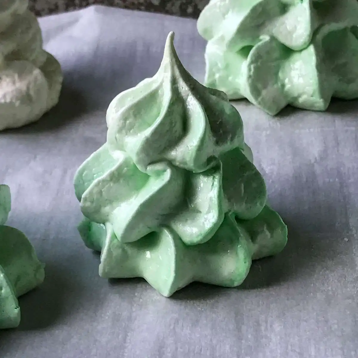 Meringue Christmas trees