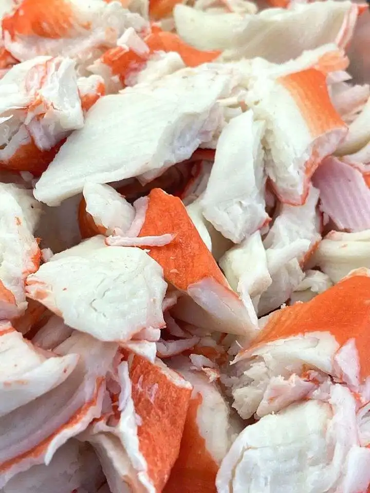 Imitation crab pieces
