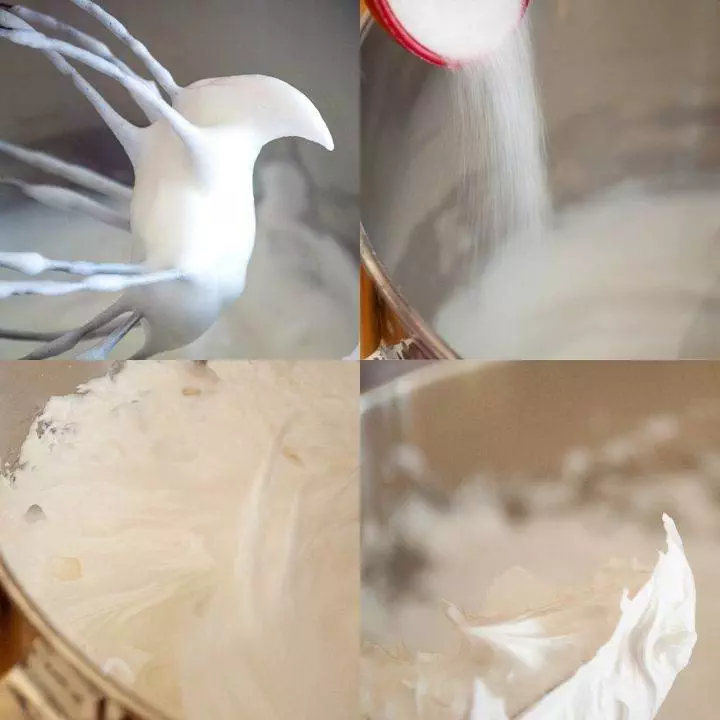 Whipping egg whites for meringue cookies
